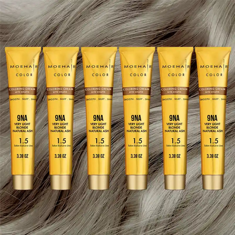 pack of 6 - 9NA Very Light Blonde Natural Ash Hair Color