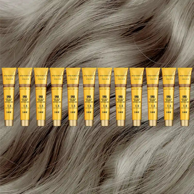 Pack of 12 - 9NA Very Light Blonde Natural Ash Hair Color
