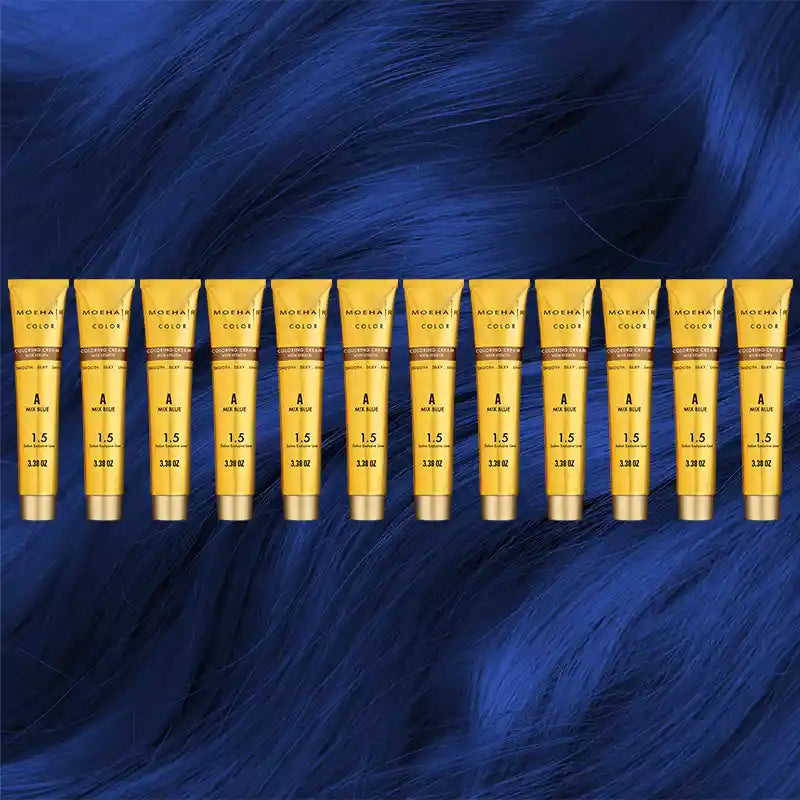 Pack of 12 - A MIX Blue Hair Color