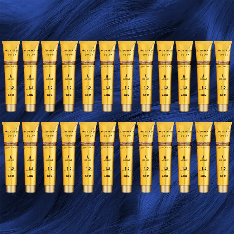 Pack of 24 - A MIX Blue Hair Color