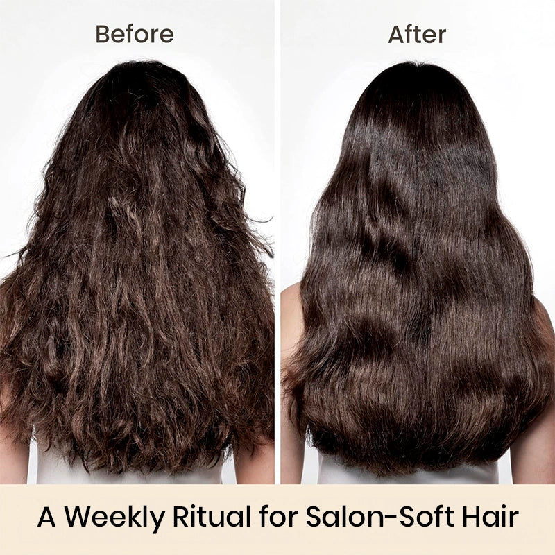 Before and After Use | Moehair Hair Mask