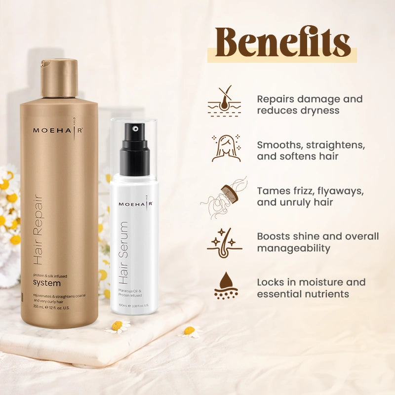 Hair Repair System and Hair Serum Combo | Benefits