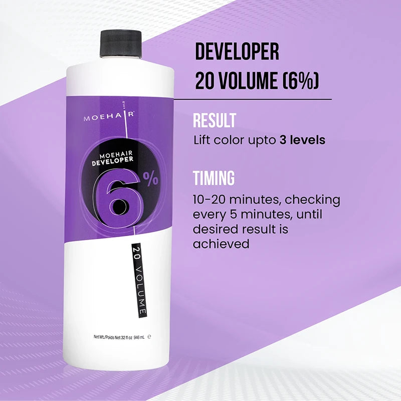 Moehair 6%, 20 volume Hair Color Developer
