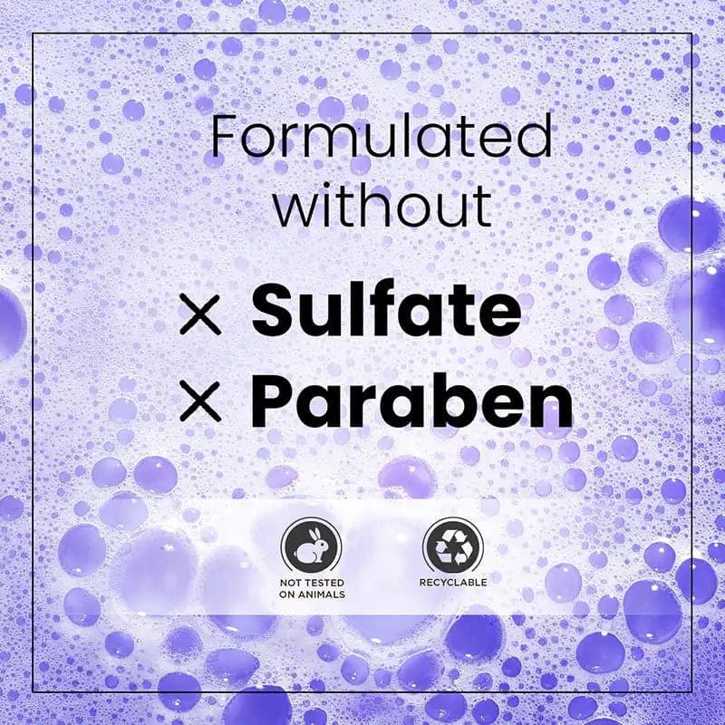 purple shampoo is formulated without parabens and sulfates 