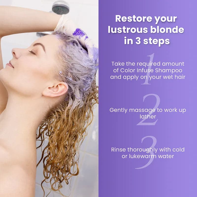 How to apply color infuse blonde toner 