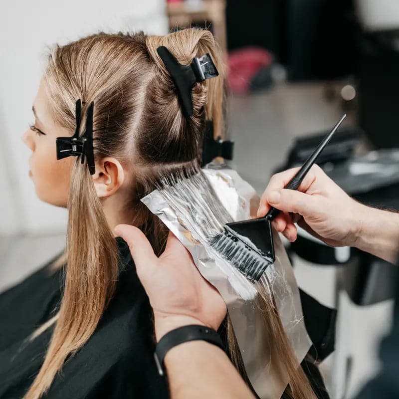 Use of Moehair Hair Color Developer (6%, 20 volume)