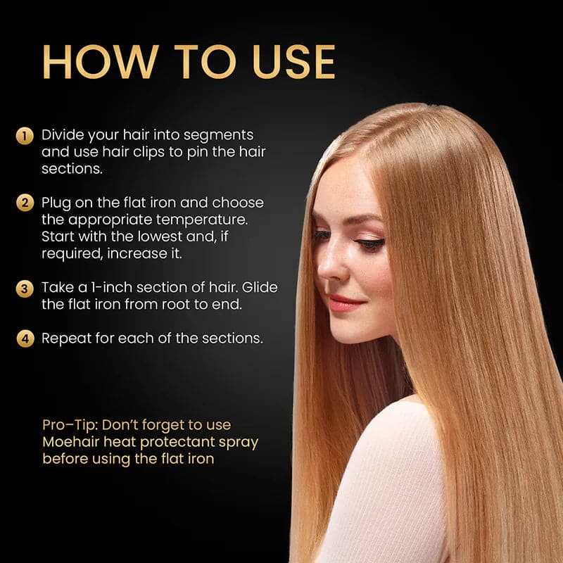 Hair Straightener, Serum & Hair Brush Trio How To Use Hair Straightener