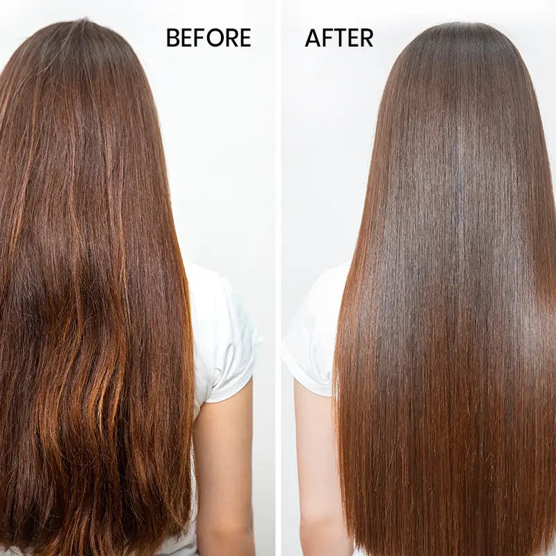 Hair Straightener and Hair Serum Combo Before And After
