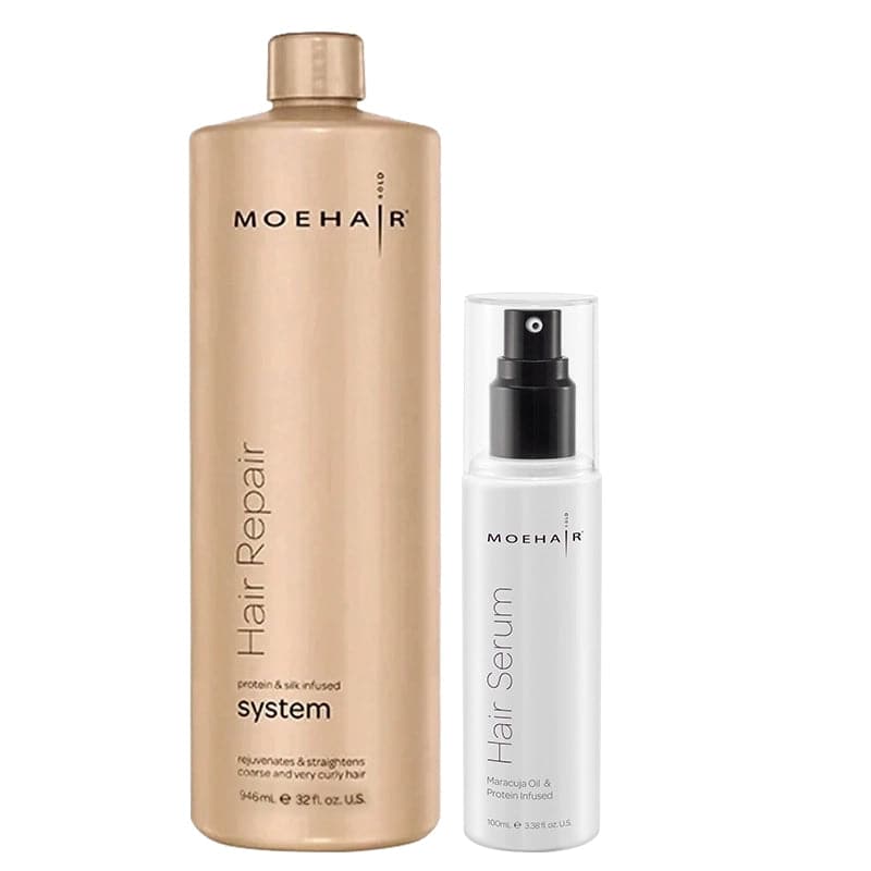 Hair Repair System and Hair Serum Combo