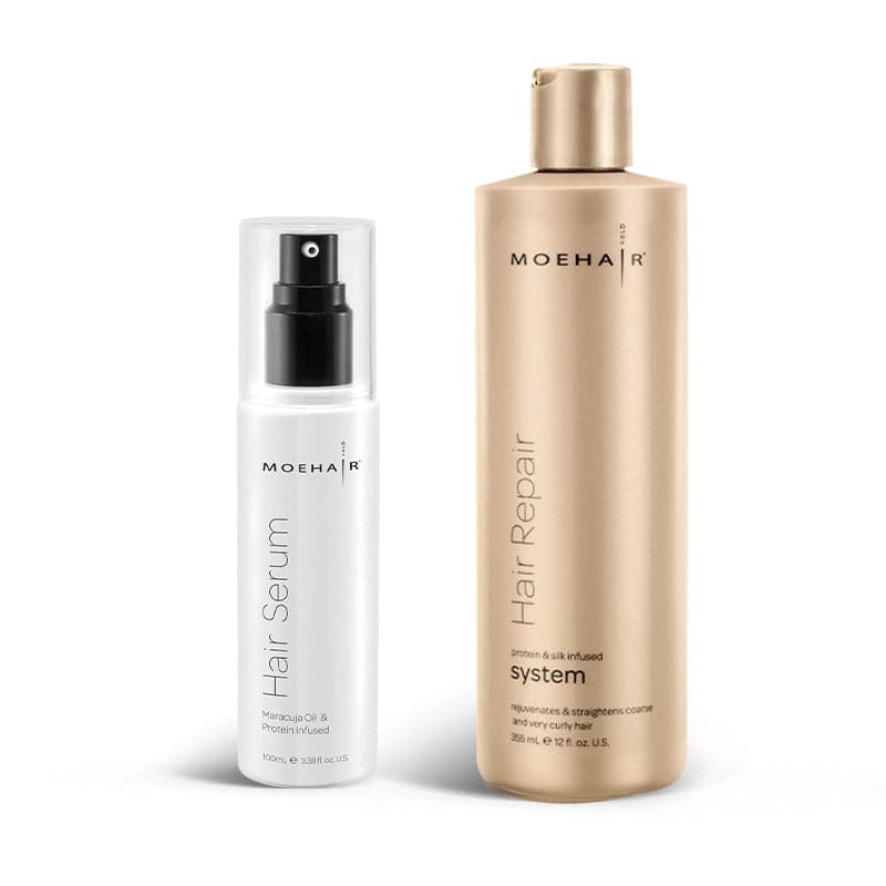 Hair Repair System and Hair Serum Combo