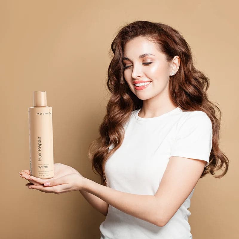 Handshot of Hair Repair System and Hair Serum Combo