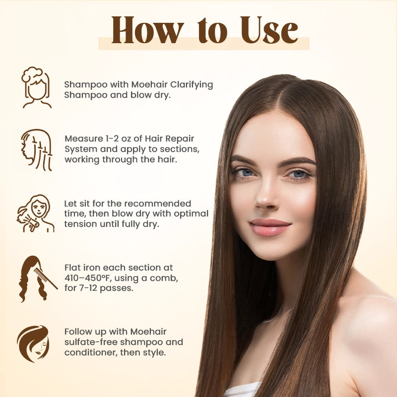 Hair Repair System and Clarifying Shampoo Combo | How to Use