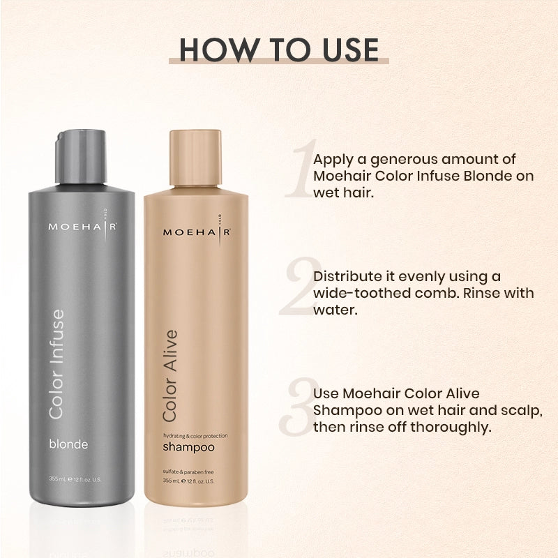 How to use - Color Infuse Blonde Toner and Color Alive Shampoo Combo