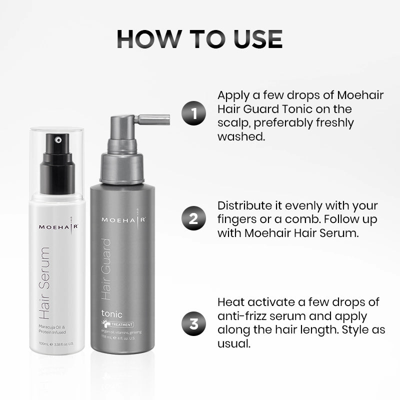 How to use - Hair Serum and Hair Guard Tonic Combo
