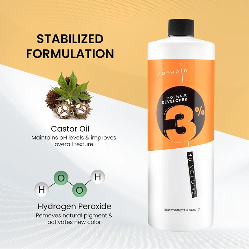 Moehair 3%, 10 volume Hair Color Developer