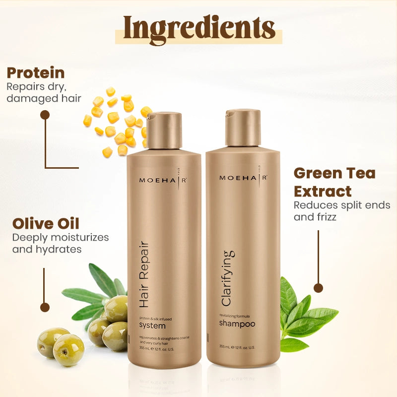 Hair Repair System and Clarifying Shampoo Combo | Ingredients 