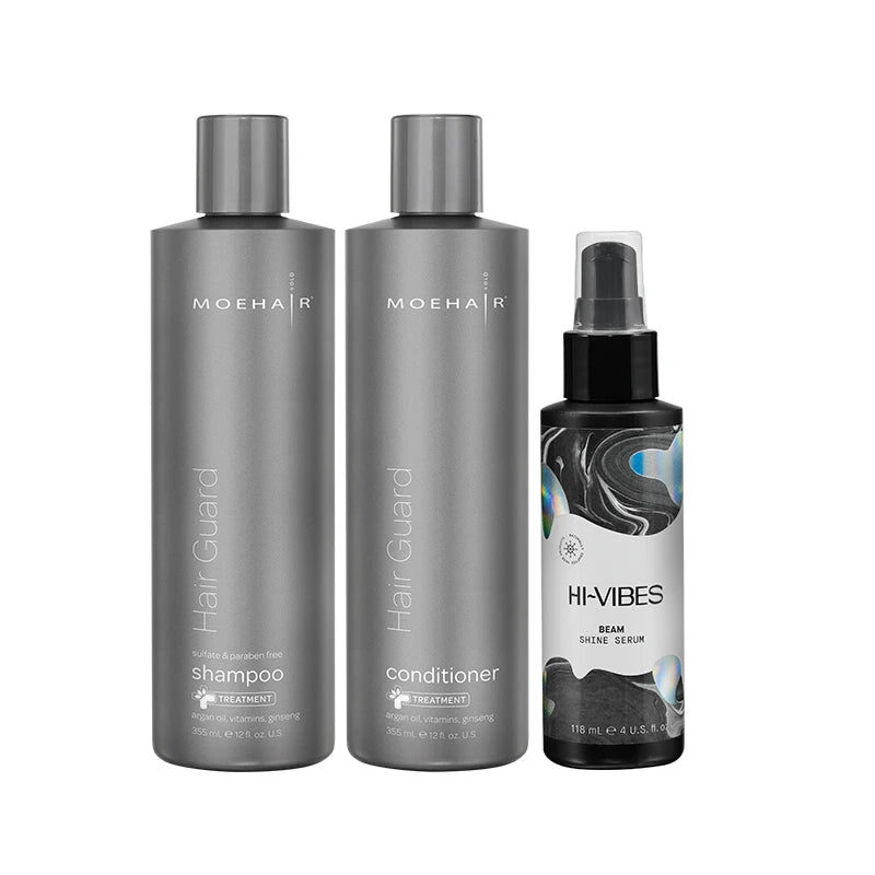 Pack of Hair Guard Shampoo & Conditioner with Hi-Vibes Serum