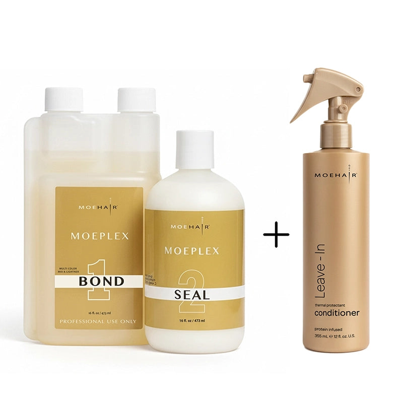 Moeplex Bond & Seal System with Leave-In Conditioner