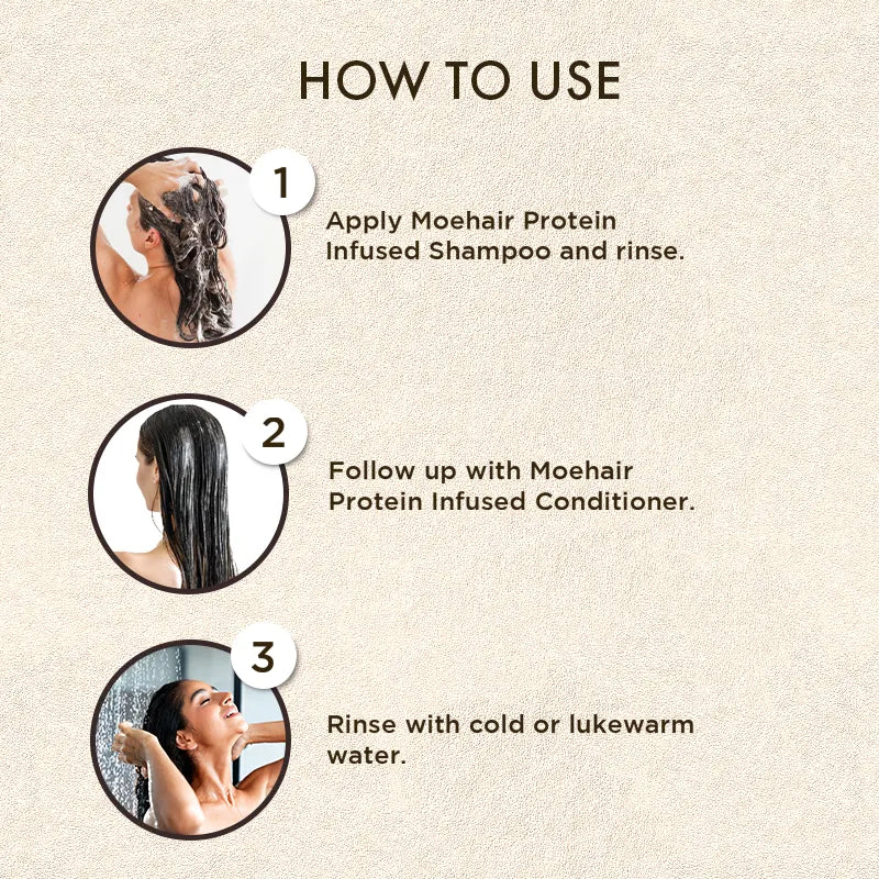 Protein Infused Shampoo and Conditioner Combo How To Use