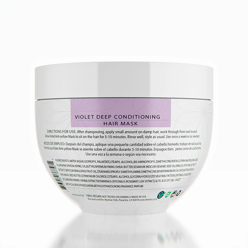Moehair Luxx Violet Deep Conditioning Mask back shot 