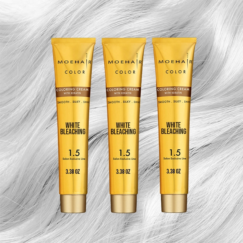 White Bleaching Hair Color