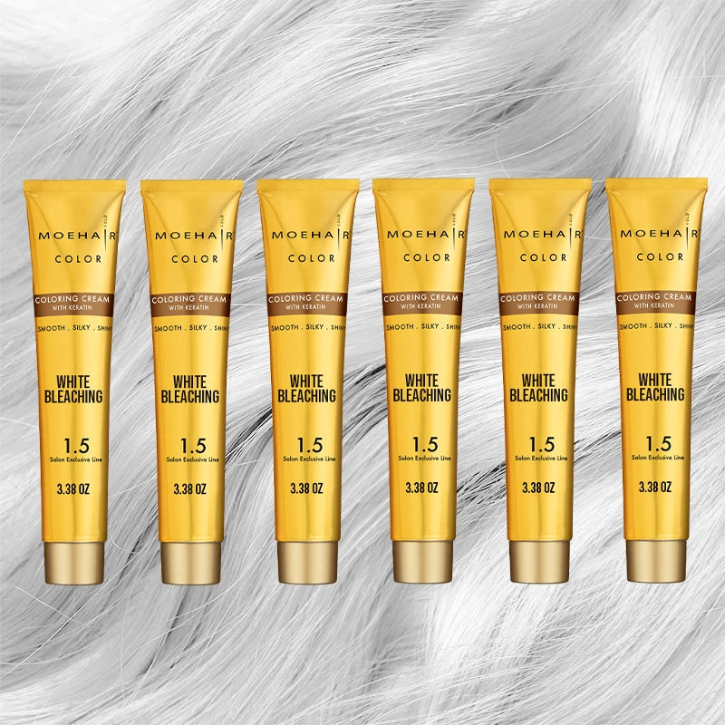 White Bleaching Hair Color