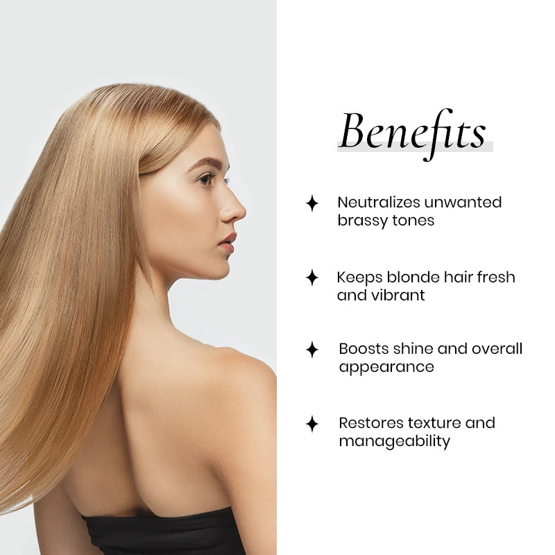 Benefits of Pack of Color Infuse Blonde and Color Vibrant Blonde Shampoo with Luxx Violet Deep Conditioning Mask