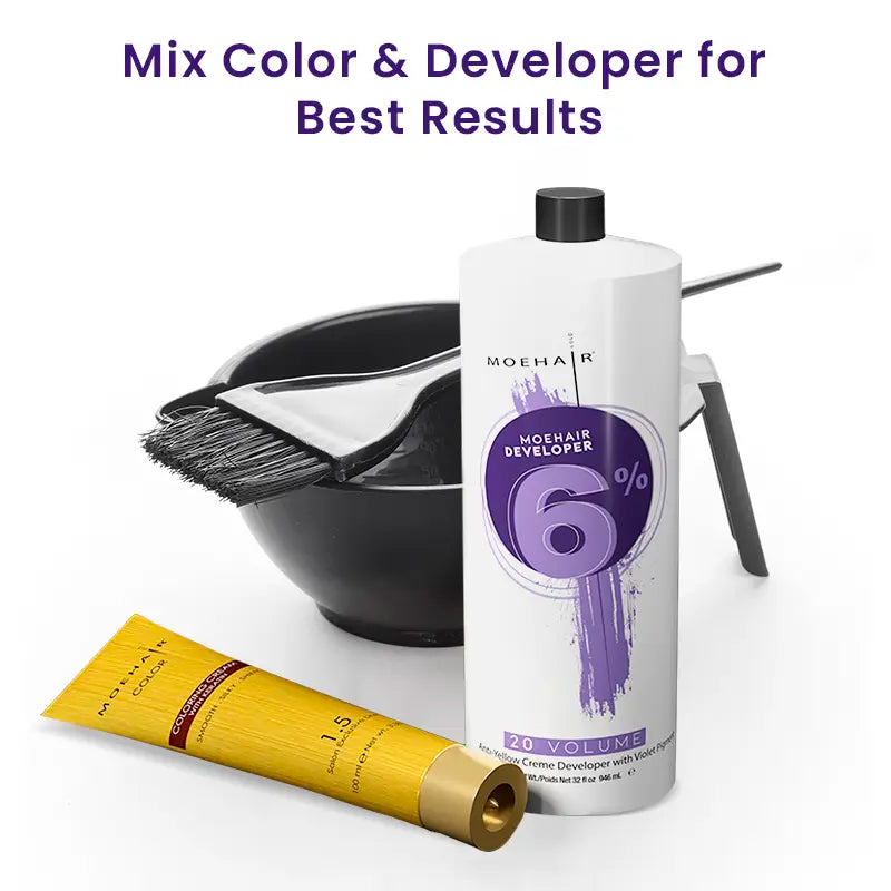 White Bleaching Hair Color