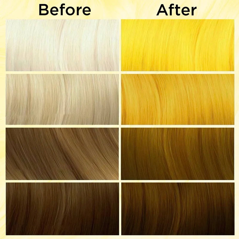 Yellow Hair Dye| Before and After | Moehair