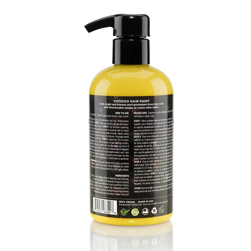 Yello hair dye back image 